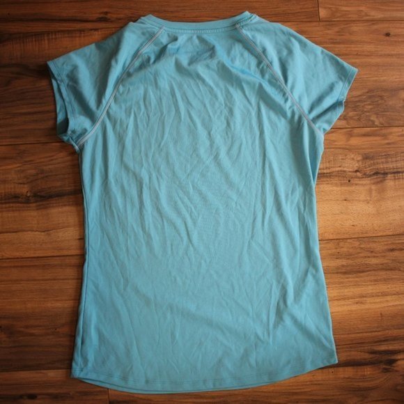 Champion Bright Baby Blue Semi Fitted Active Tee - Picture 2 of 4